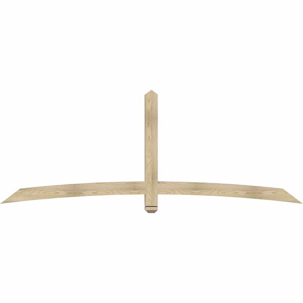 Ekena Millwork Bellingham Rough Sawn Timber Gable Bracket, Douglas Fir, 96"W x 36"H x 4"D x 4"F, 9/12 Pitch GBW096X36X0404BEL00RDF - main